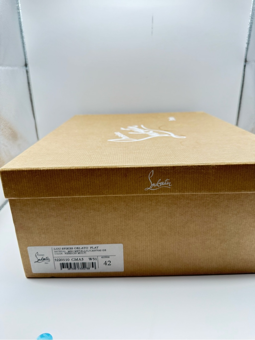 Christian Louboutin Lou Spikes Orlato Flat Version Multi High Top Sneakers EU 42 - Picture 11 of 11